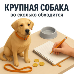 Содержание крупной собаки: расходы в месяц по чекам