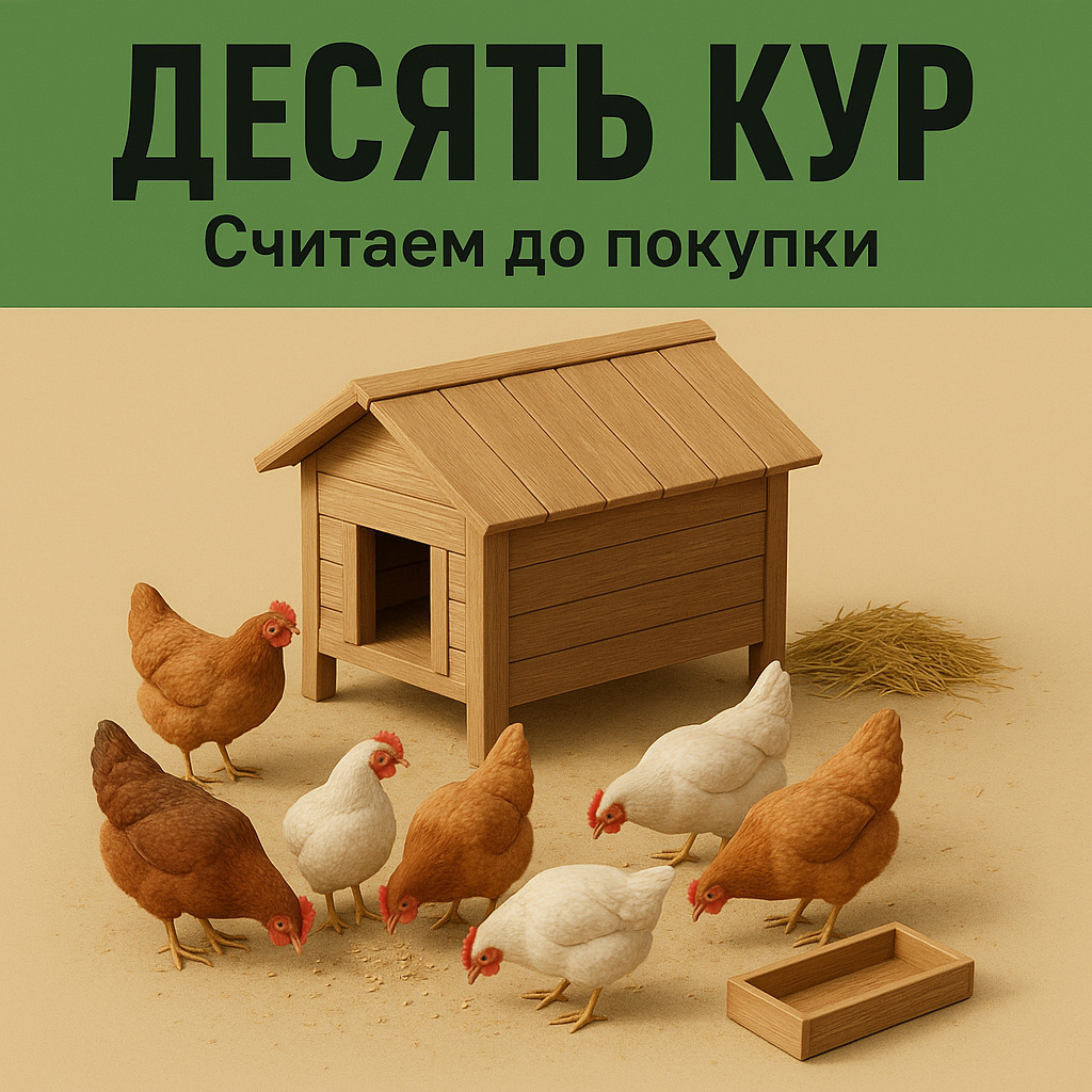 Десять кур для семьи: расходы, которые нужно посчитать до покупки