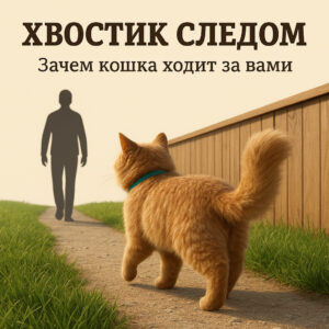 Почему кошка ходит за хозяином по пятам: причины