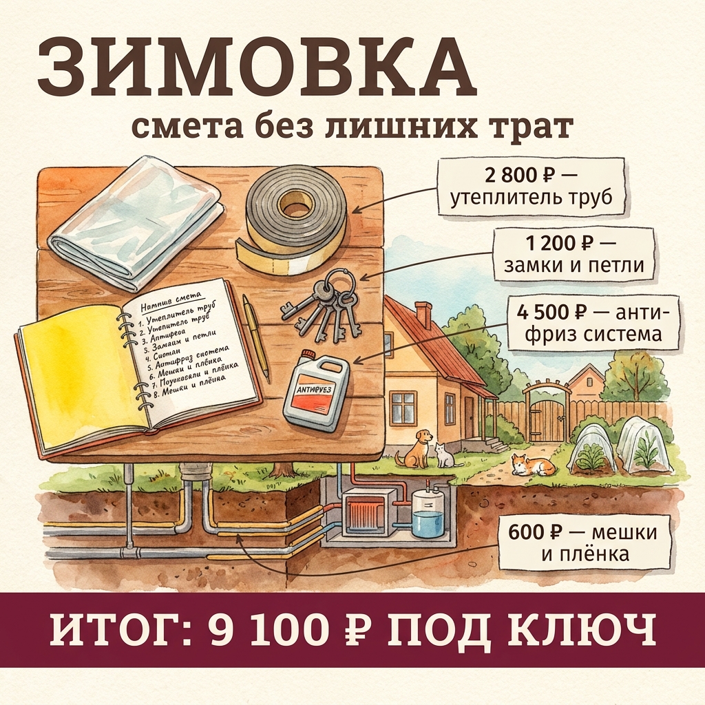 Сколько стоит закрыть дачу на зиму: смета по пунктам