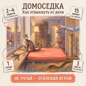 Кошка после дачи просится на улицу: как помочь ей привыкнуть к дому